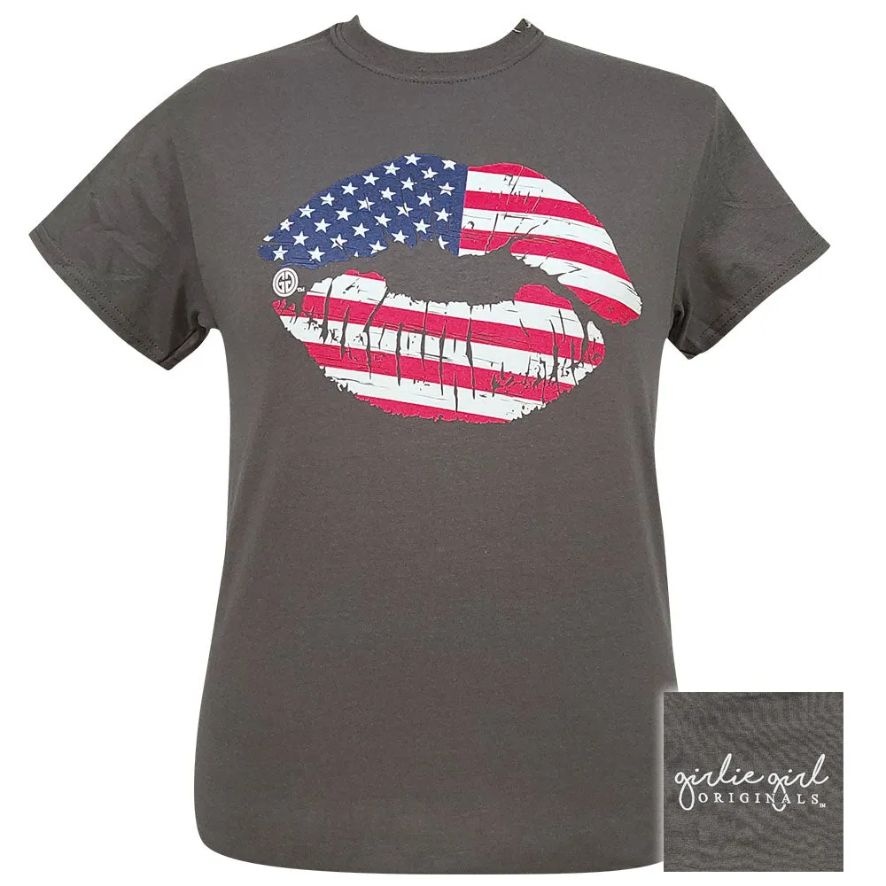 2536 American Lips SS-Charcoal