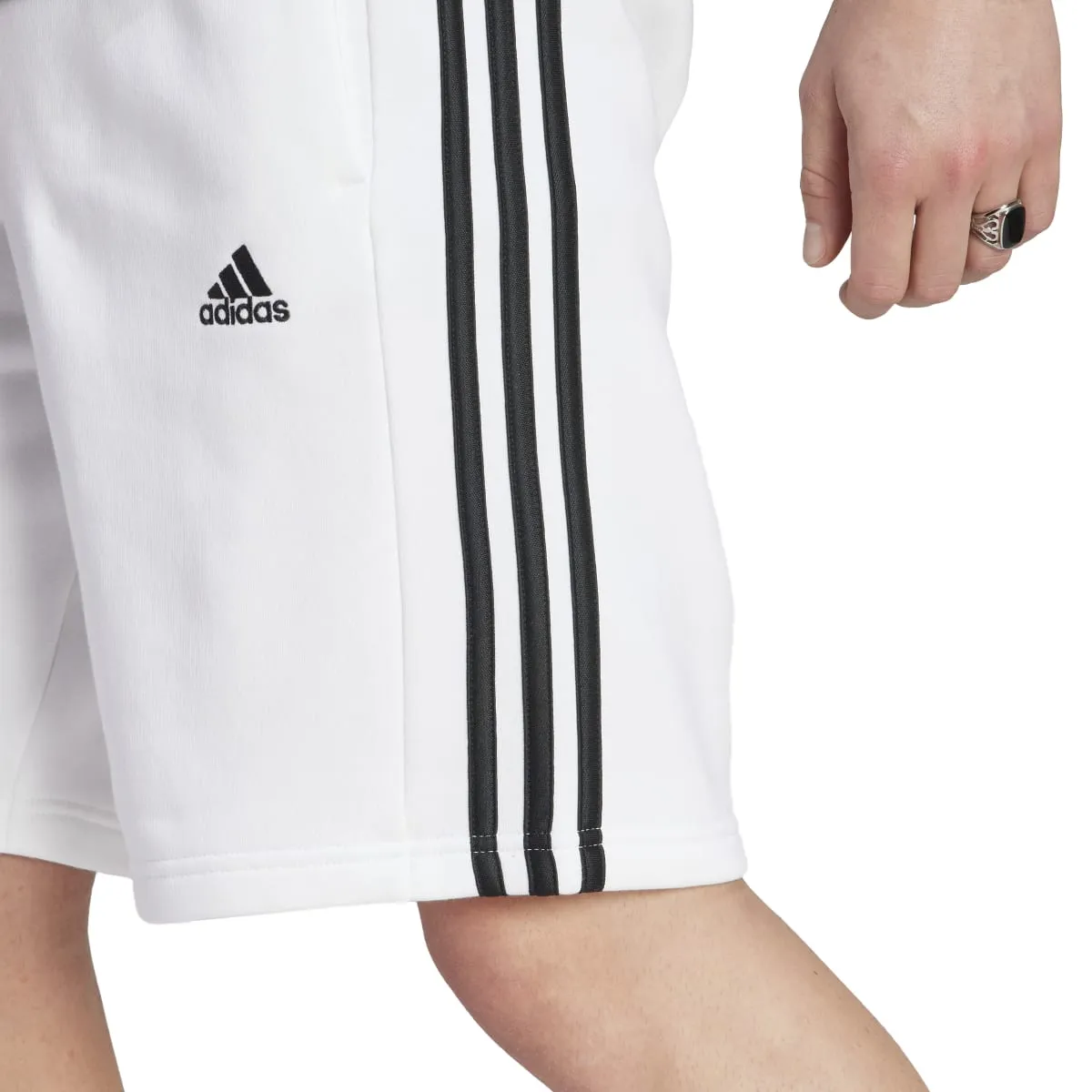 adidas Men's 3-Stripes Fleece Shorts (Tall)