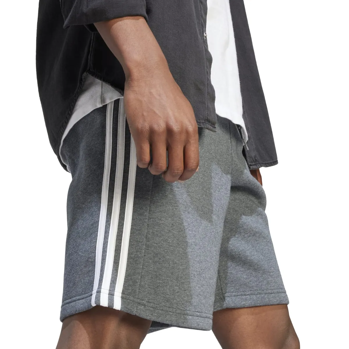 adidas Men's 3-Stripes Fleece Shorts (Tall)