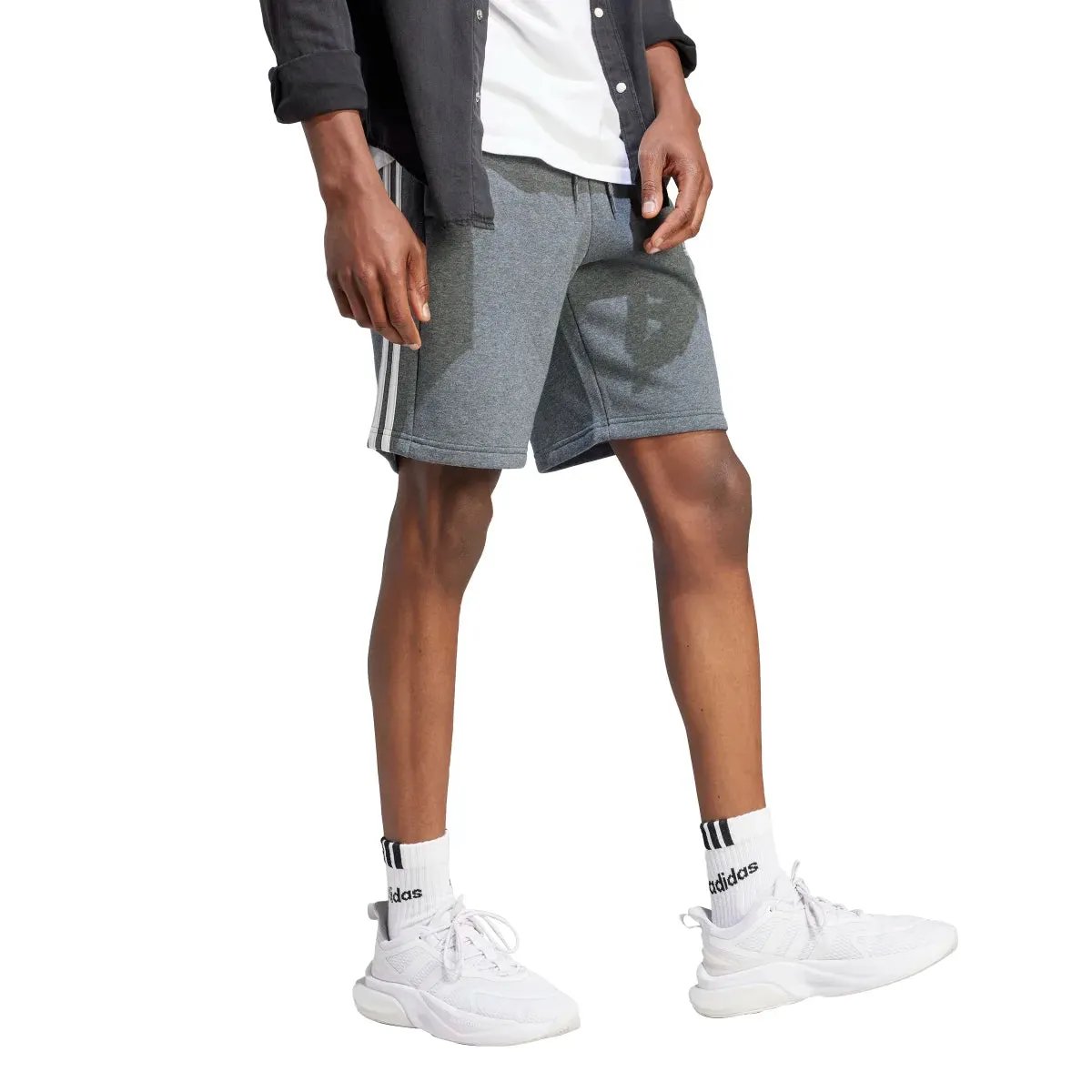 adidas Men's 3-Stripes Fleece Shorts (Tall)