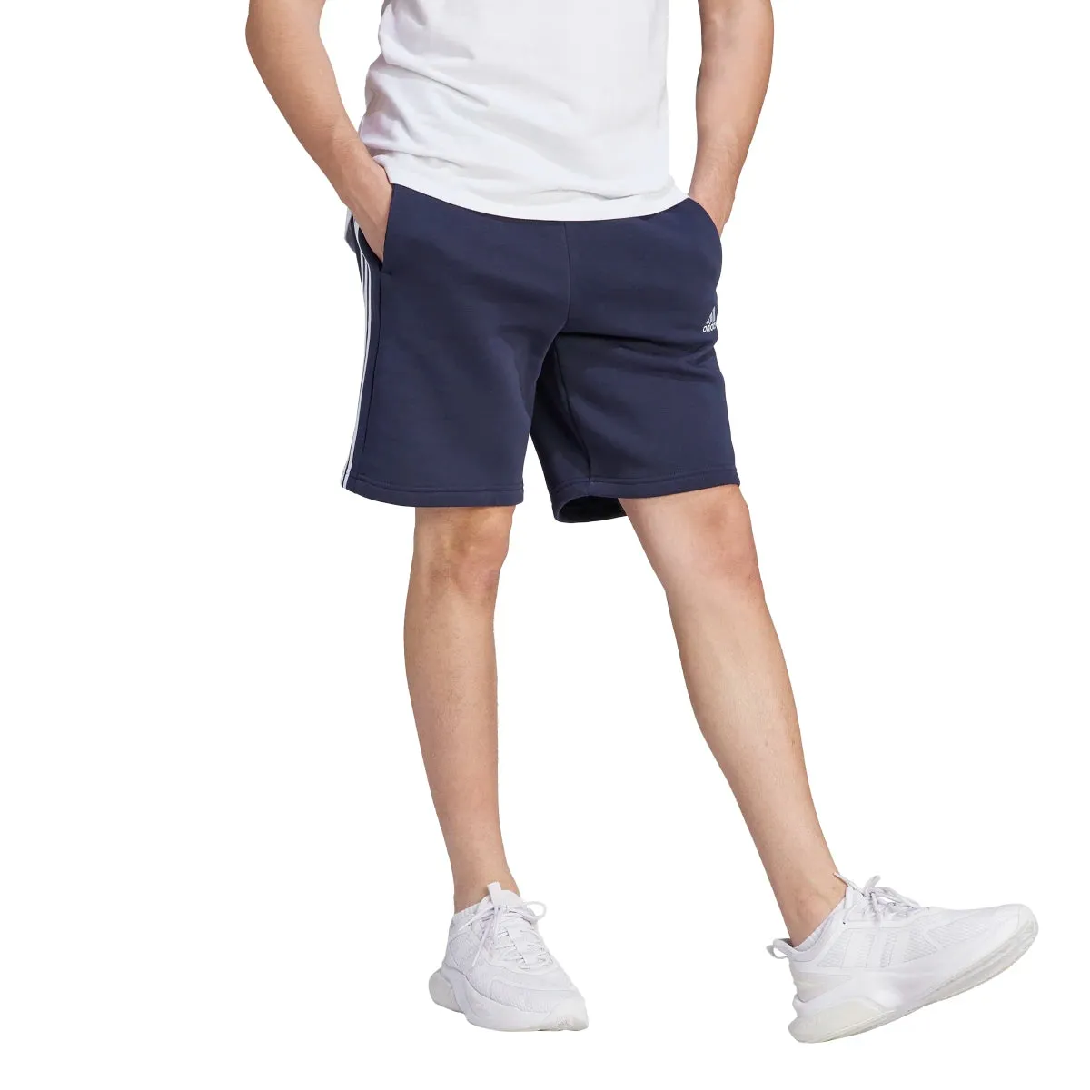 adidas Men's 3-Stripes Fleece Shorts (Tall)