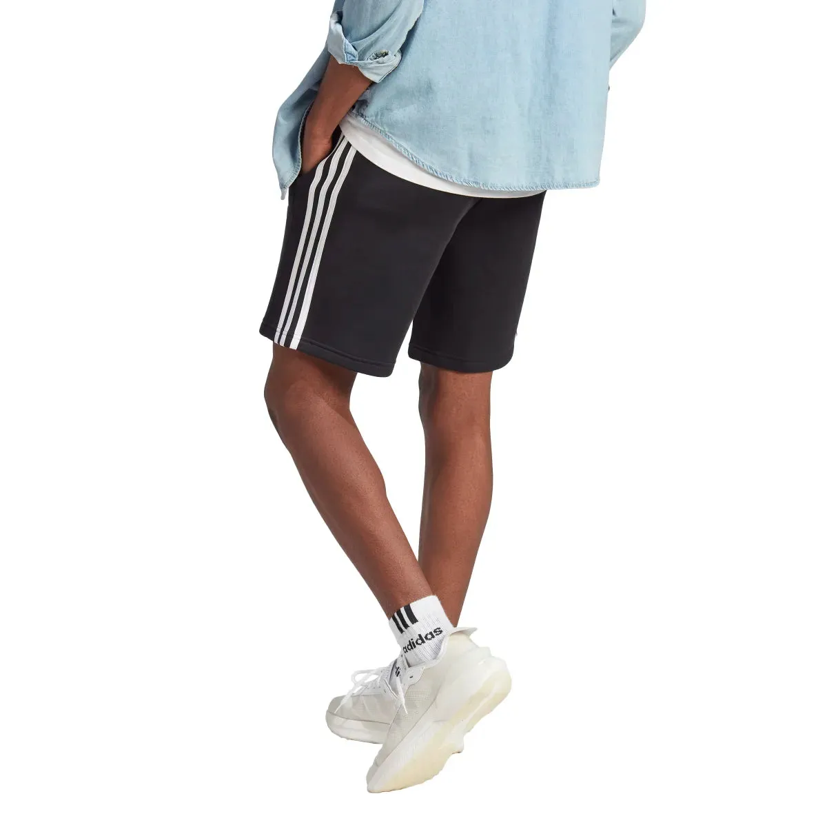 adidas Men's 3-Stripes Fleece Shorts (Tall)