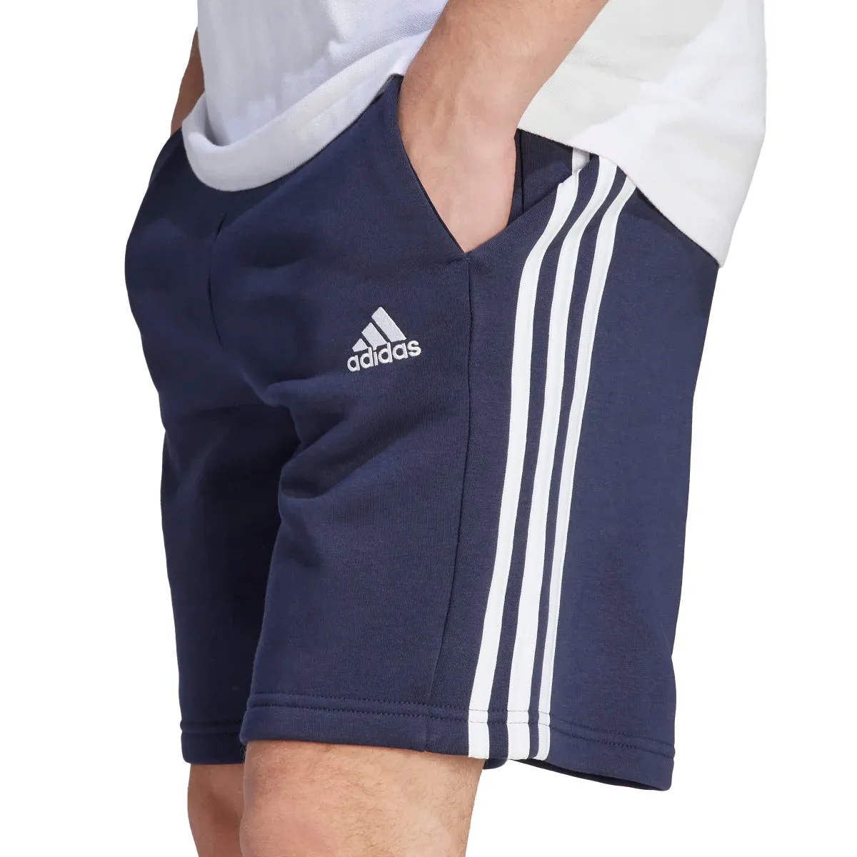 adidas Men's 3-Stripes Fleece Shorts (Tall)