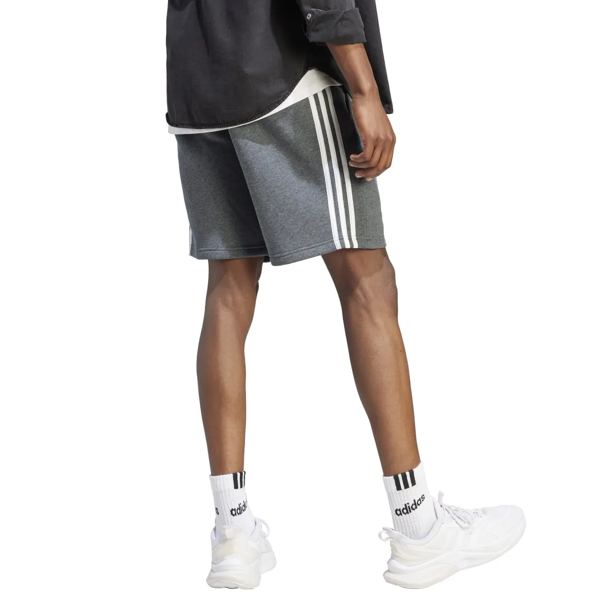 adidas Men's 3-Stripes Fleece Shorts (Tall)