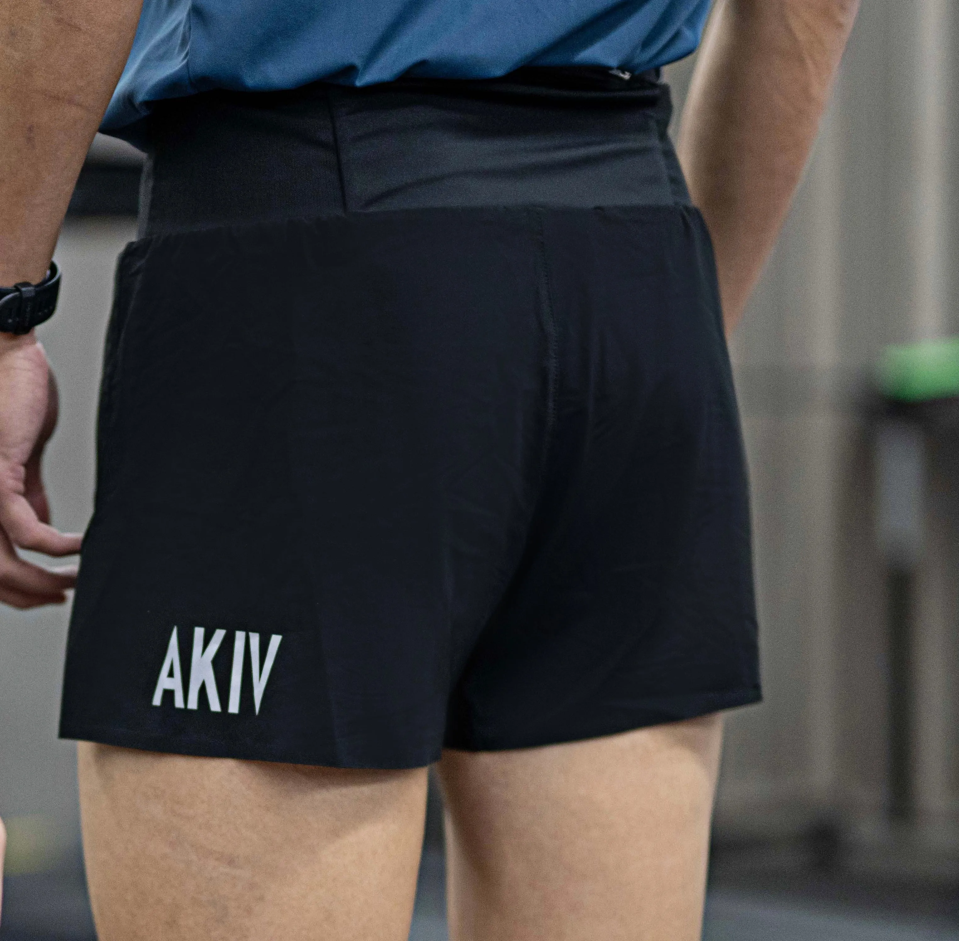 AKIV Multi-Pocket Racing Shorts 2" Unisex | Triangular inner | Black