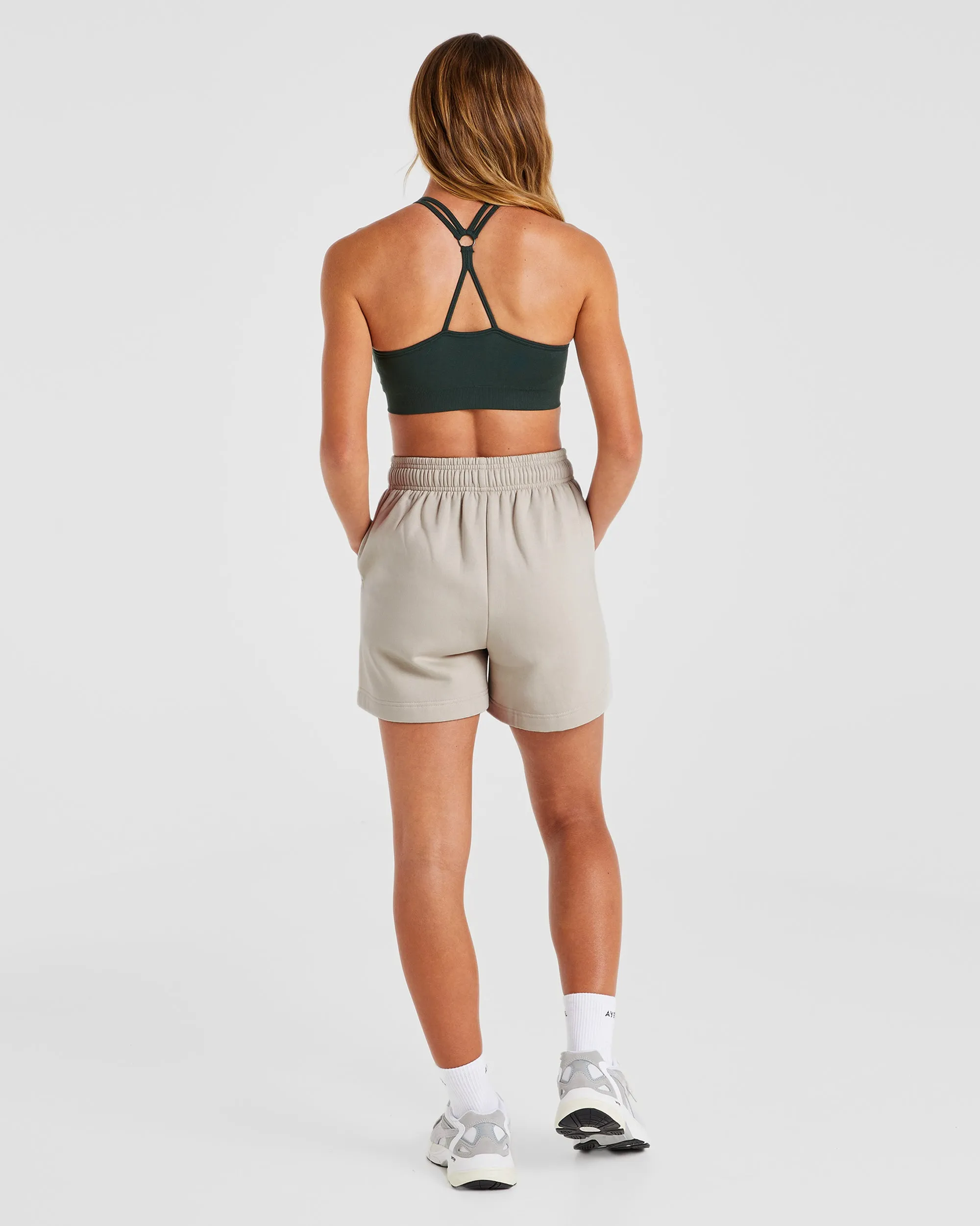 AYBL Club Shorts - Sand/Green