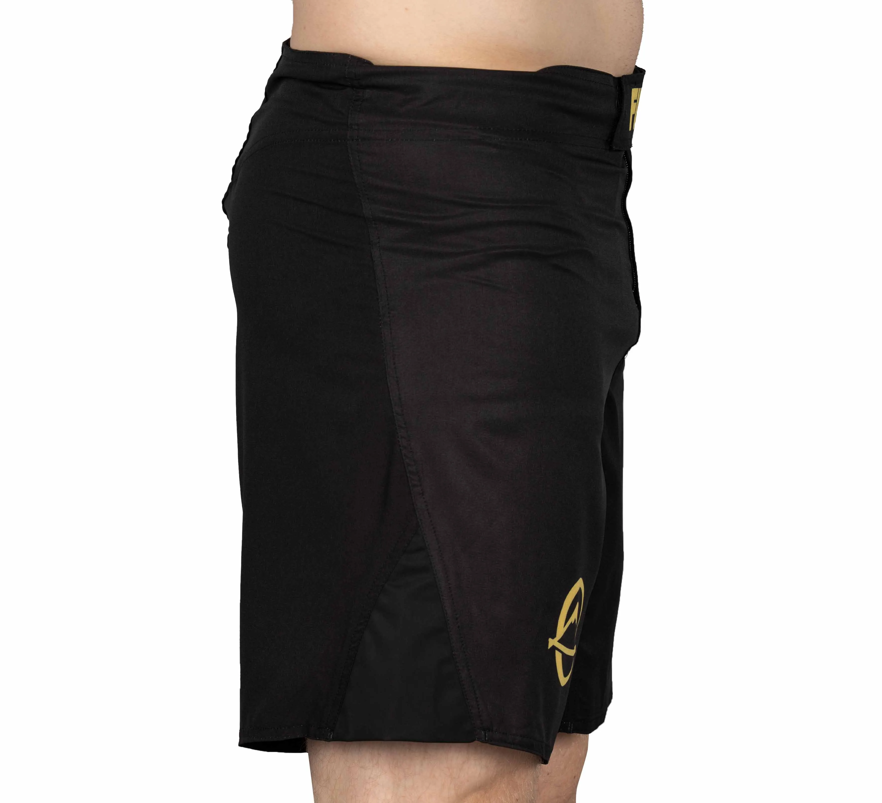 Baseline Fight Shorts Black/Yellow