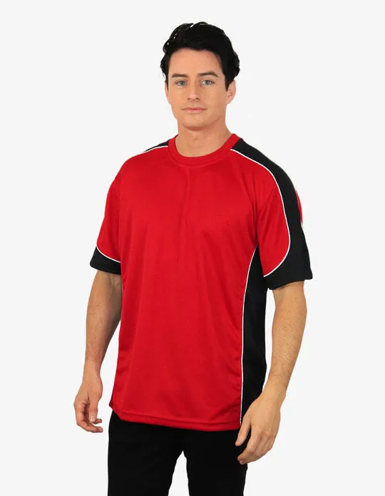 Be Seen Men's Short Sleeve T-shirt With Contrast (BST155)