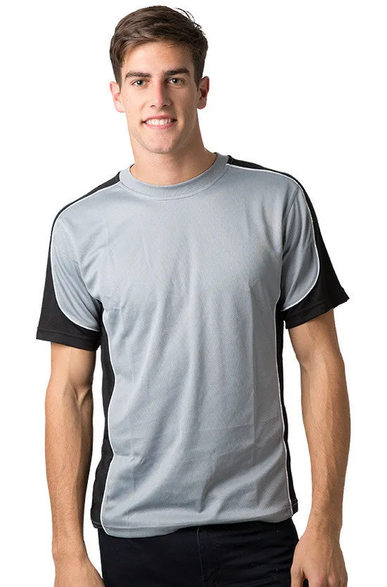 Be Seen Men's Short Sleeve T-shirt With Contrast (BST155)