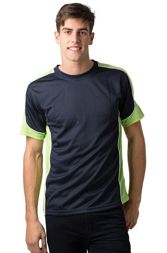 Be Seen Men's Short Sleeve T-shirt With Contrast (BST155)