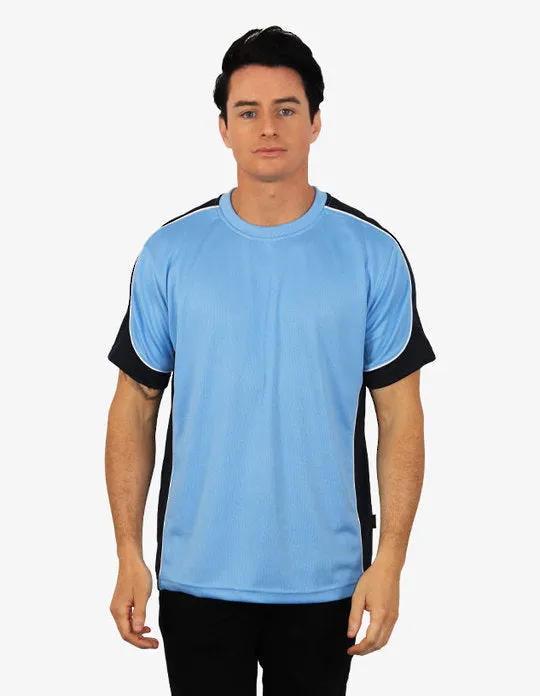 Be Seen Men's Short Sleeve T-shirt With Contrast (BST155)