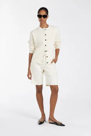 BECKHAM CREAM BERMUDA SHORT