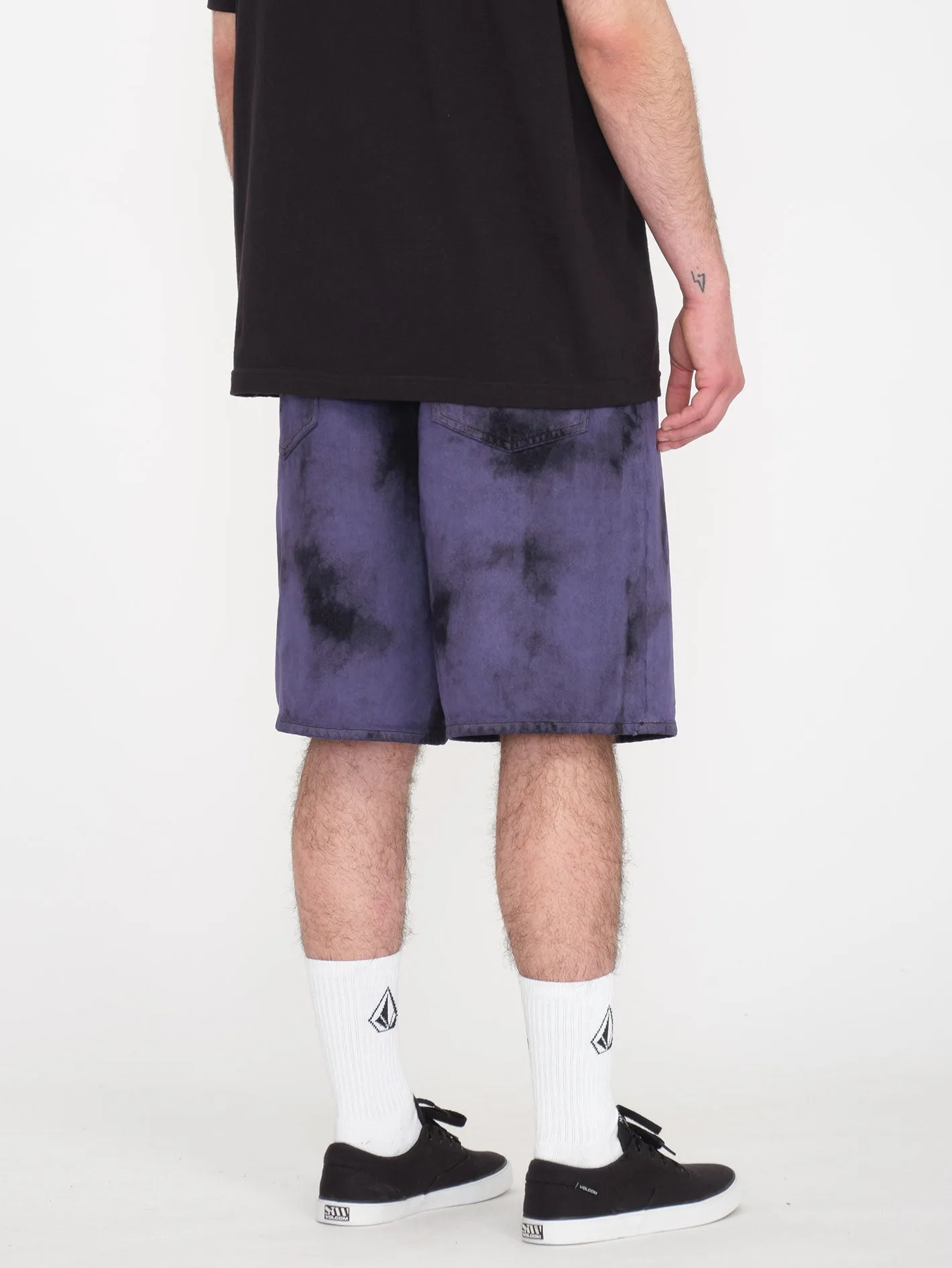 Billow Denim Short - DEEP PURPLE