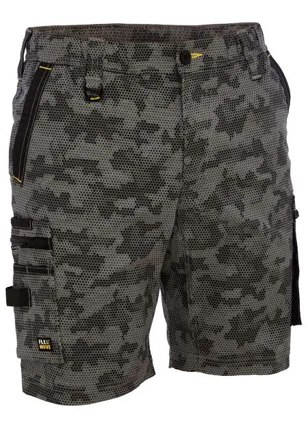 Bisley Flx & Move™ Stretch Canvas Camo Cargo Short - Limited Edition (BSHC1337)