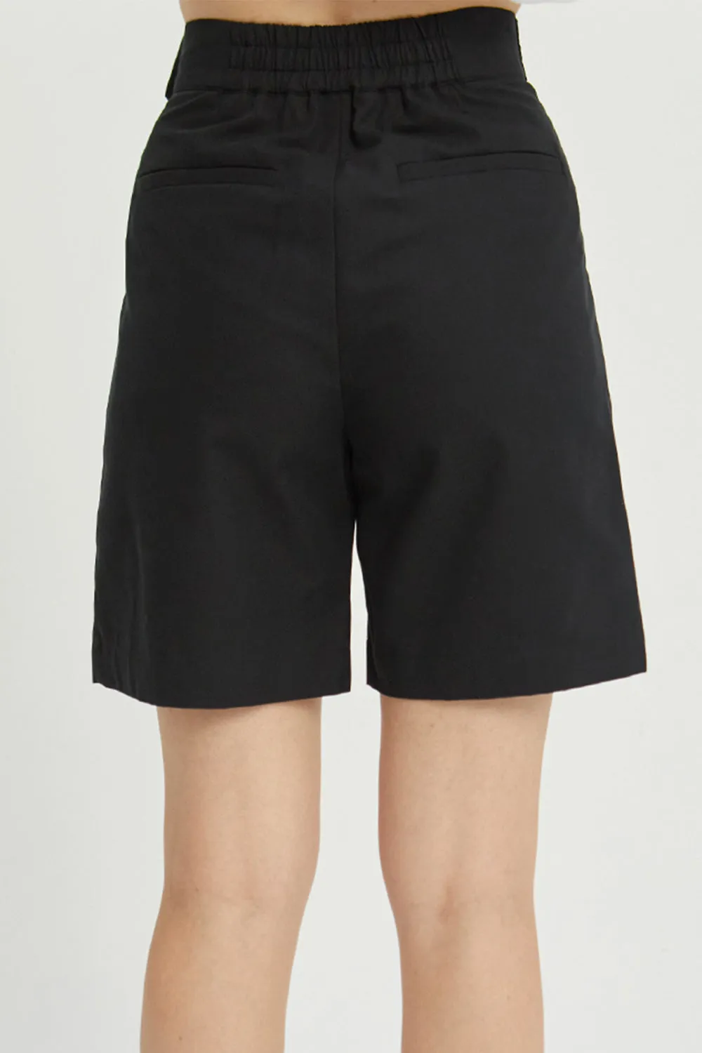 Black Trouser Shorts