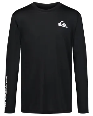 Boys 8-16 Everyday Long Sleeve Surf Tee - Black