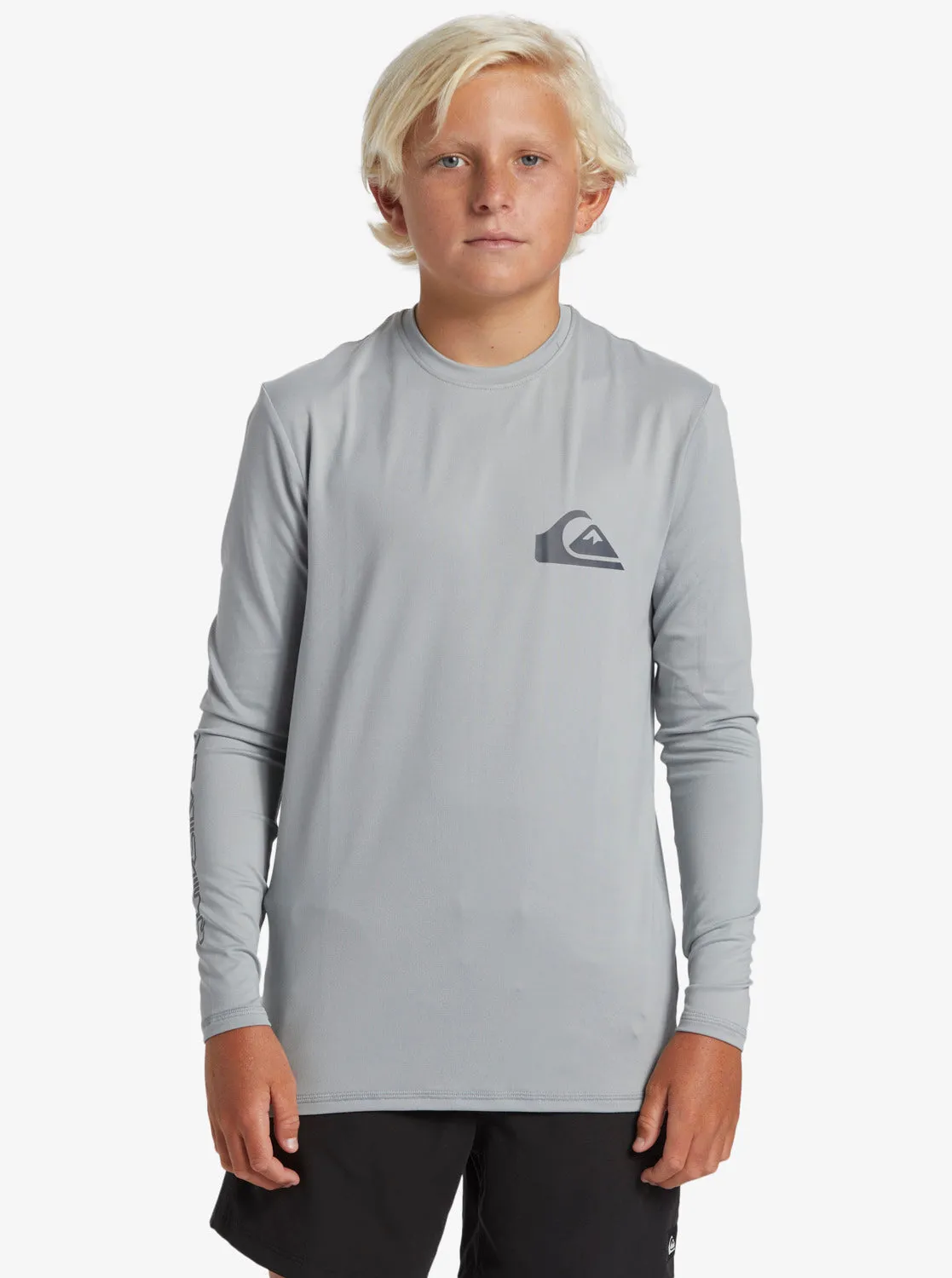 Boys 8-16 Everyday Long Sleeve Surf Tee - Quarry