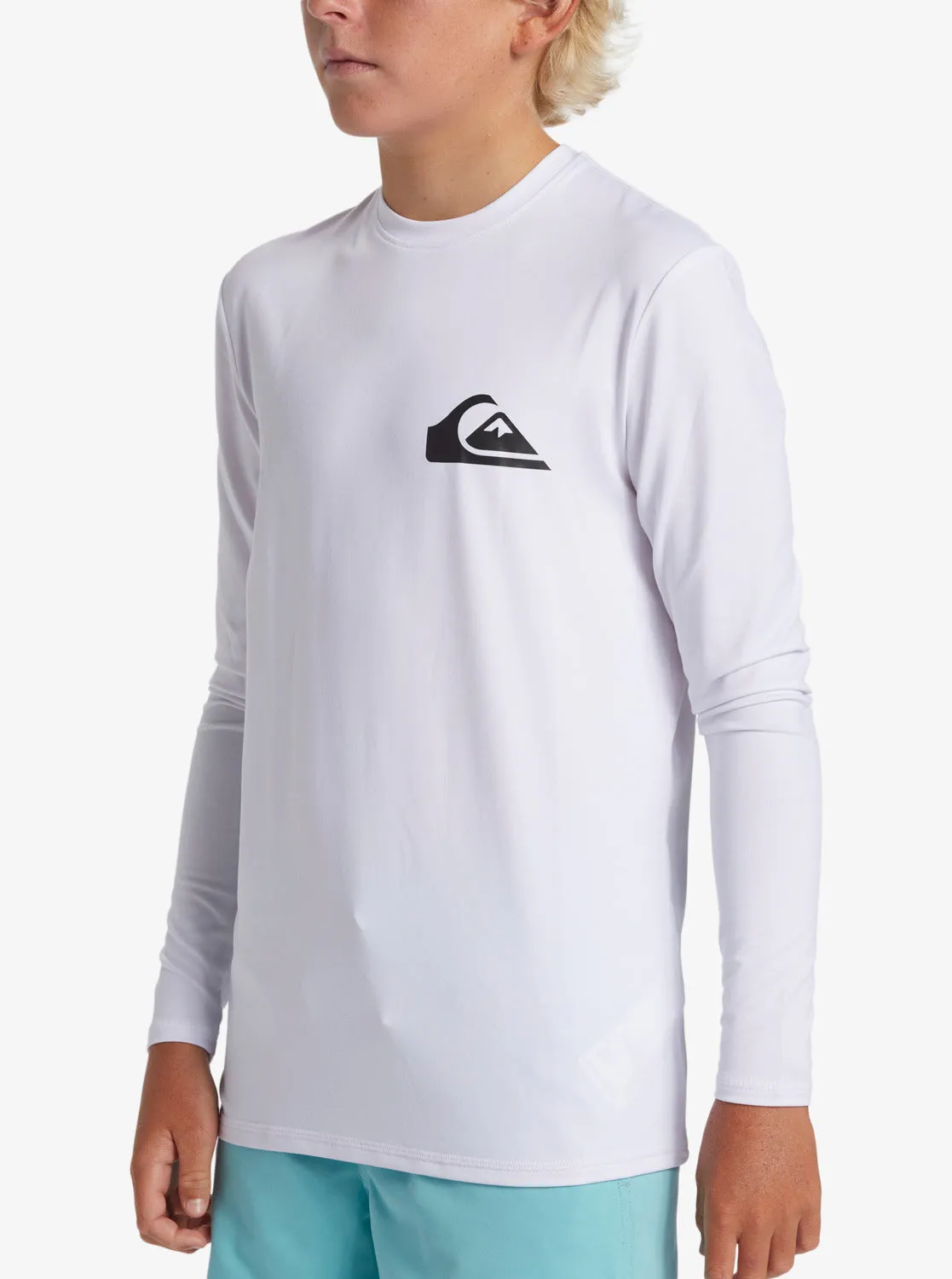 Boys 8-16 Everyday Long Sleeve Surf Tee - White