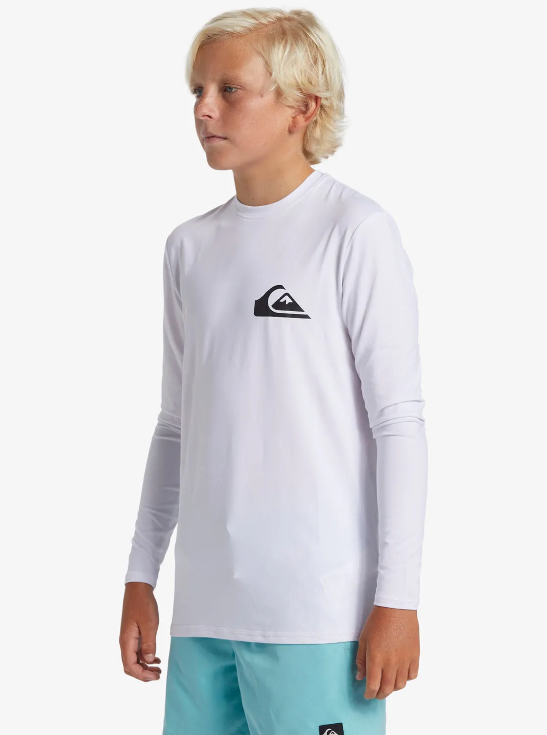 Boys 8-16 Everyday Long Sleeve Surf Tee - White