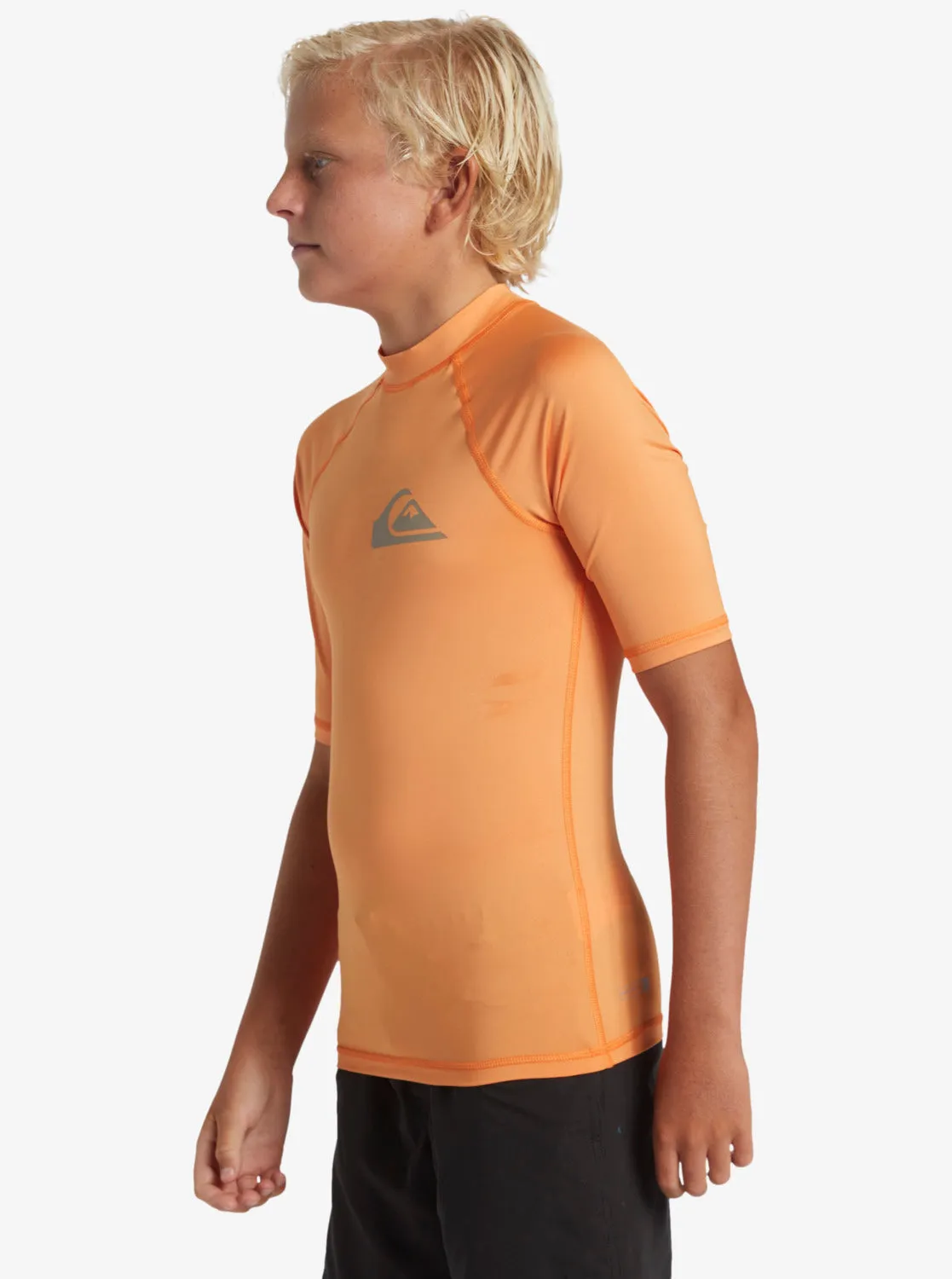 Boys 8-16 Everyday UPF 50 Short Sleeve Rashguard - Tangerine