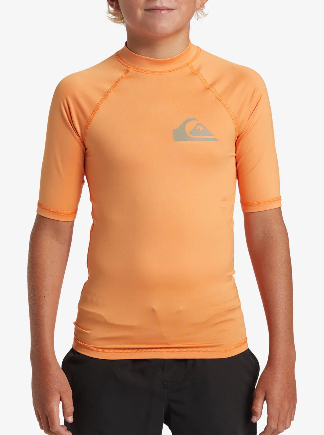 Boys 8-16 Everyday UPF 50 Short Sleeve Rashguard - Tangerine