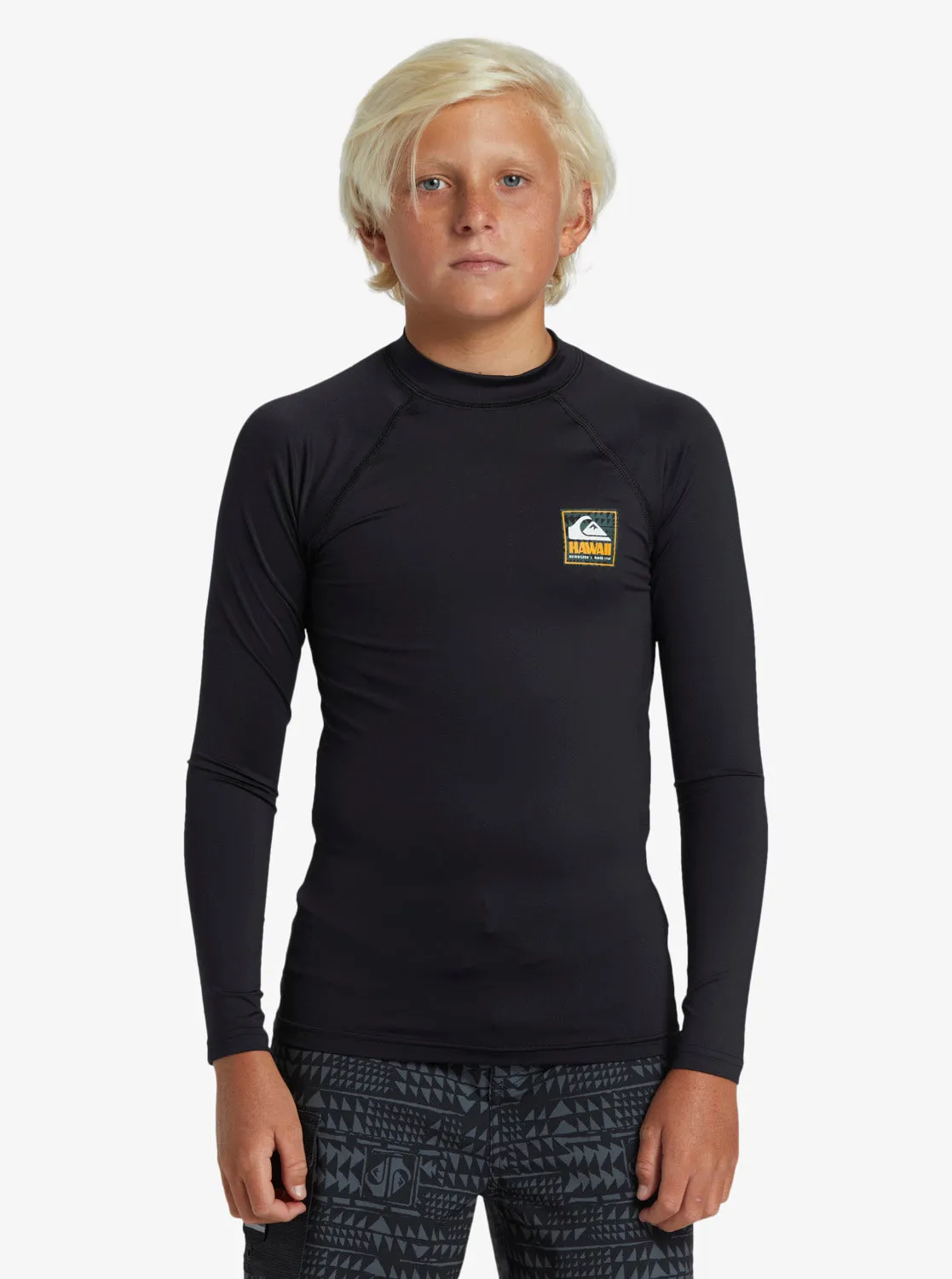 Boys 8-16 Hawaii Badge UPF50 Long Sleeve Rashguard