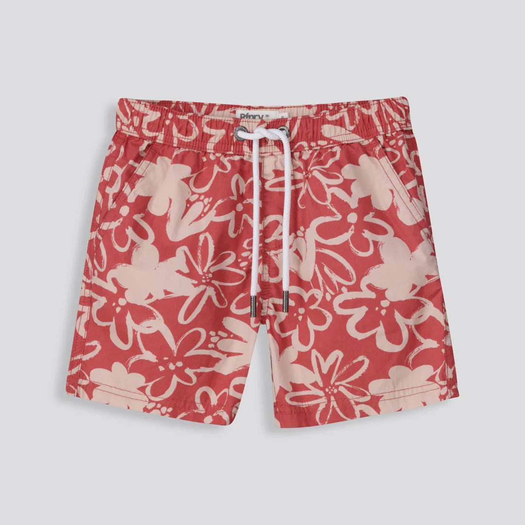 Boys Pool Shorts _ 155097 _ Red