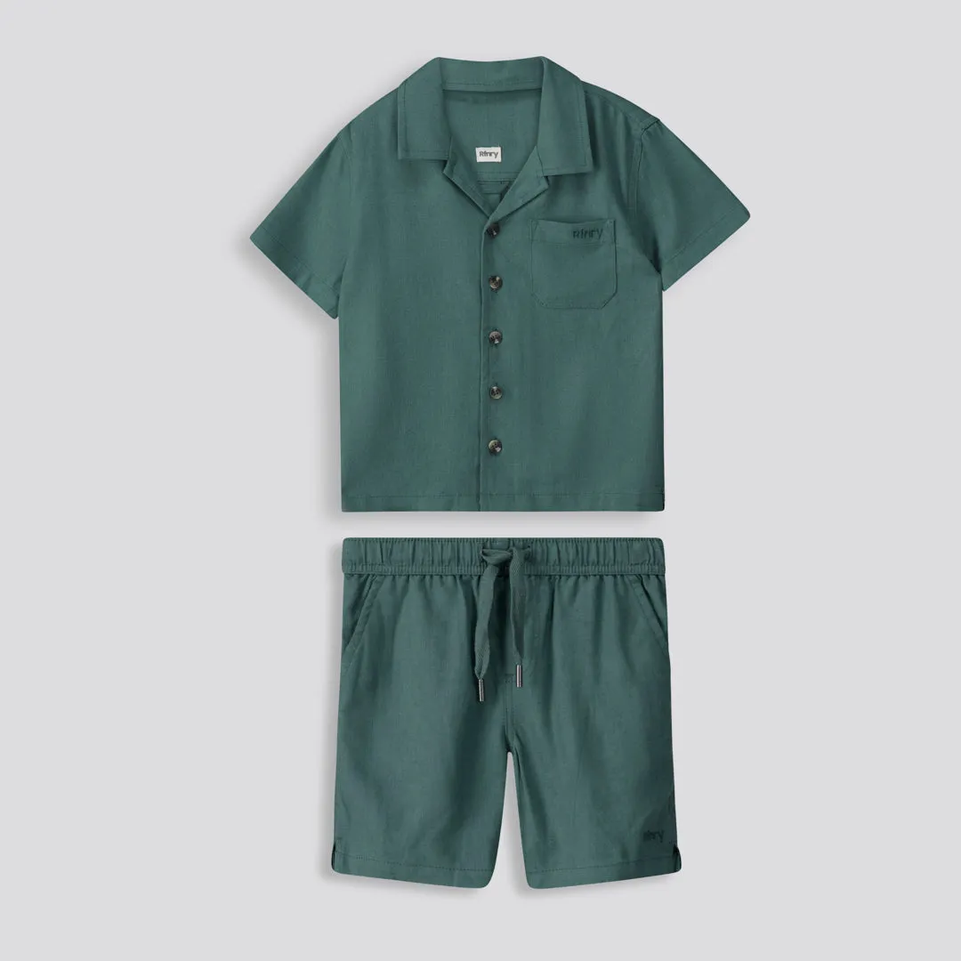 Boys Pull-On Shorts _ 153156 _ Green