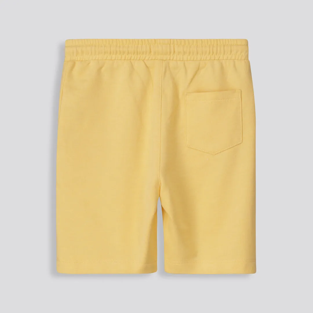 Boys Trackie Shorts _ 153342 _ Yellow