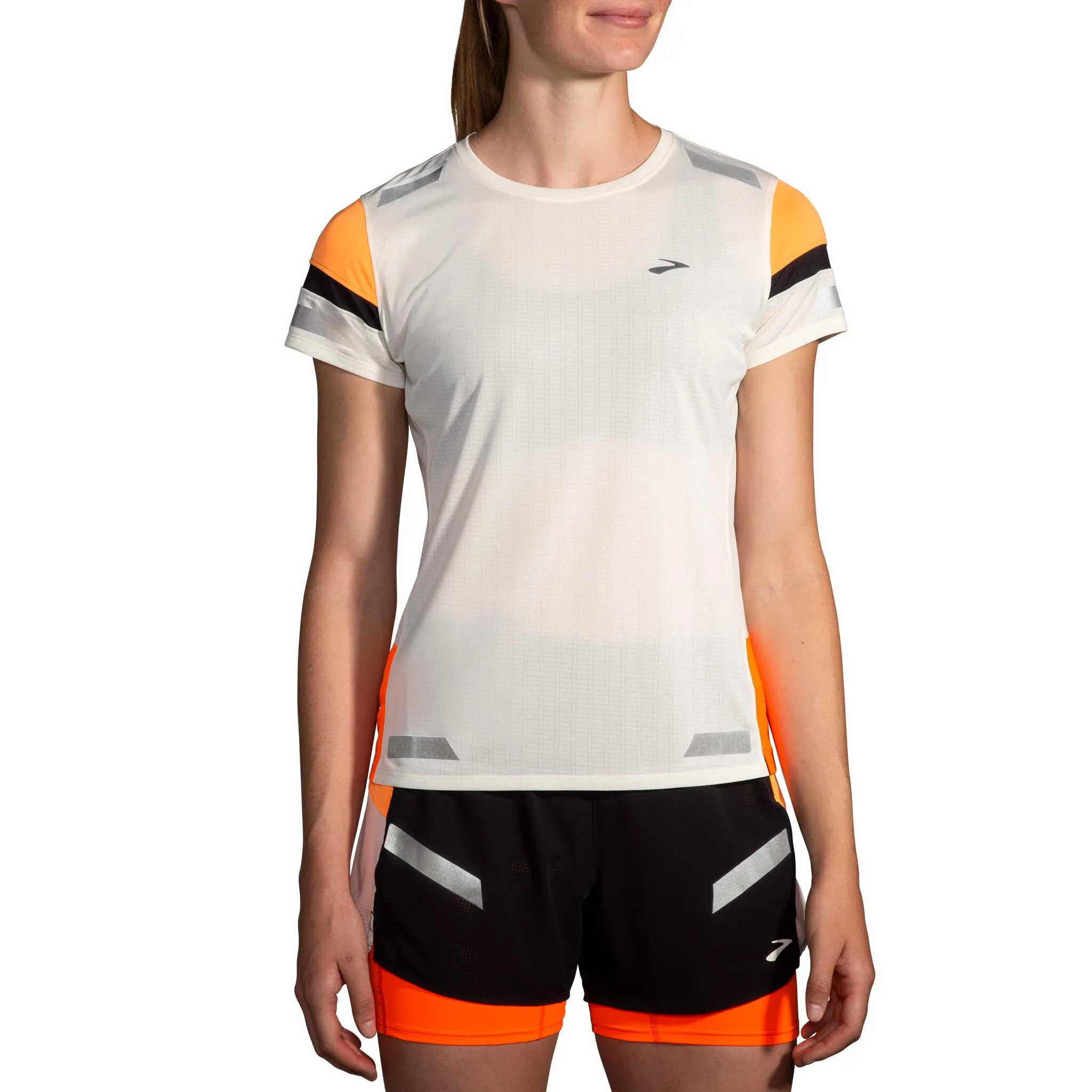 Brooks | Women's Run Visible Short Sleeve 2.0 - Ecru