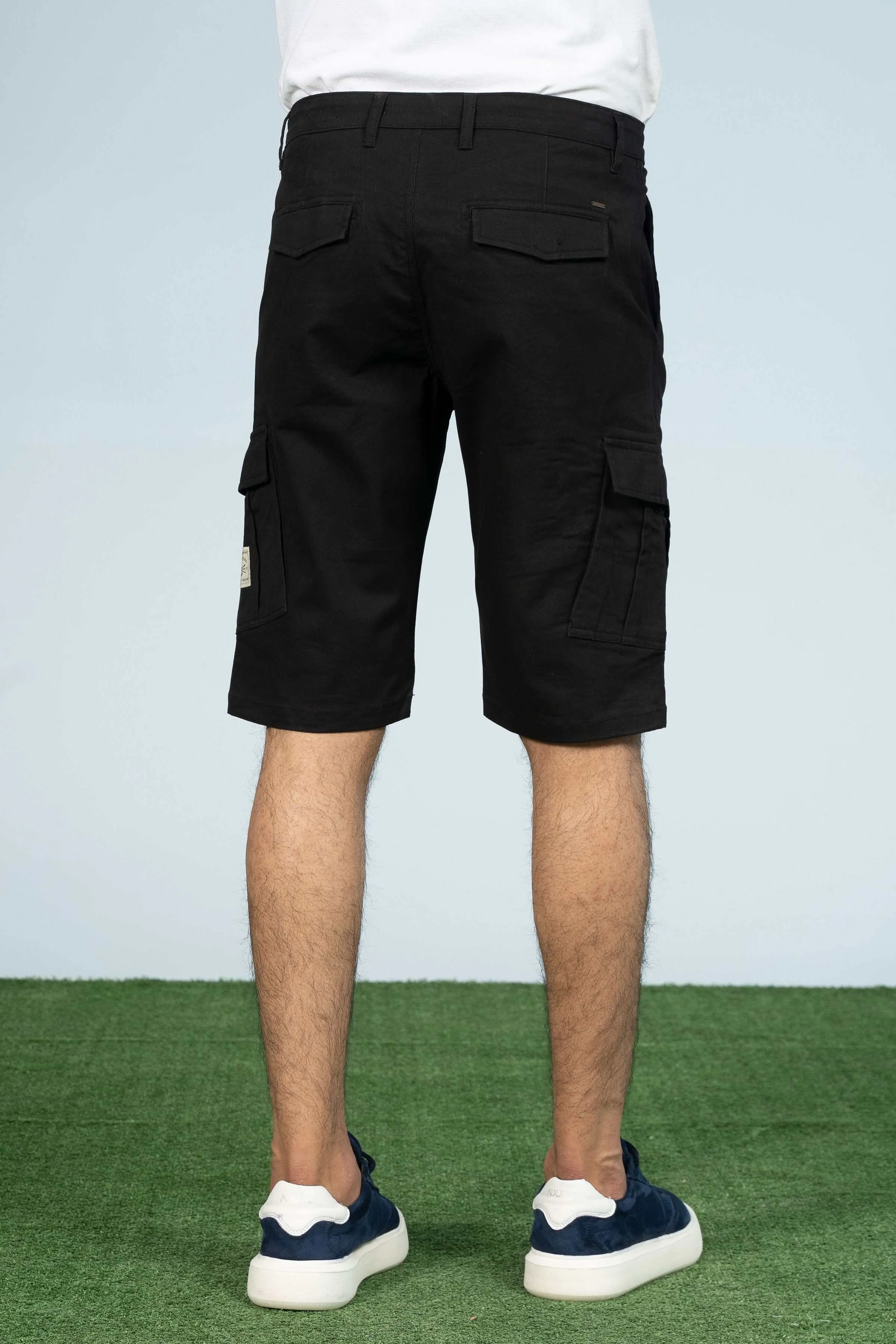 CARGO REGULAR FIT SHORTS BLACK