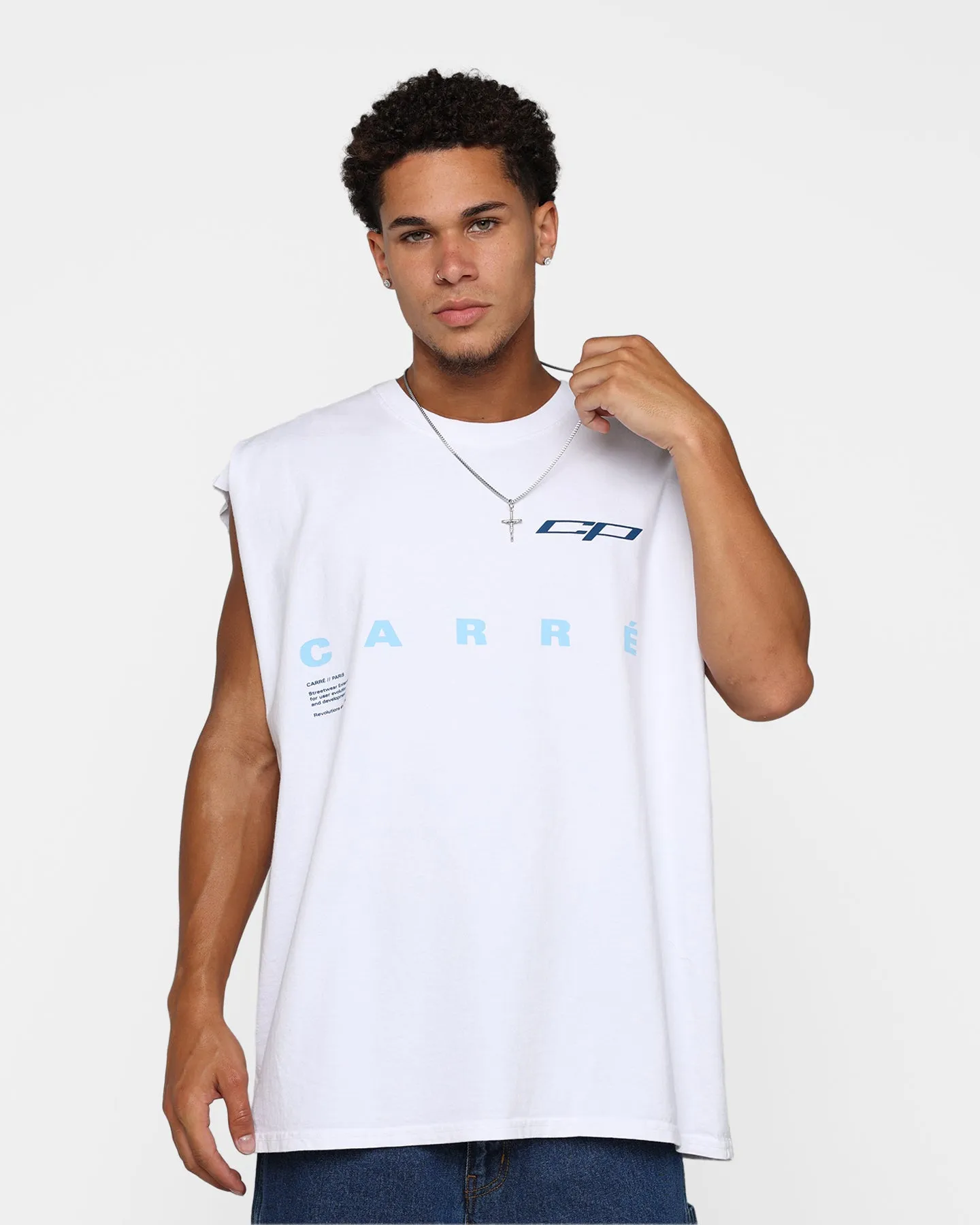 Carre Enhanced Muscle T-Shirt White