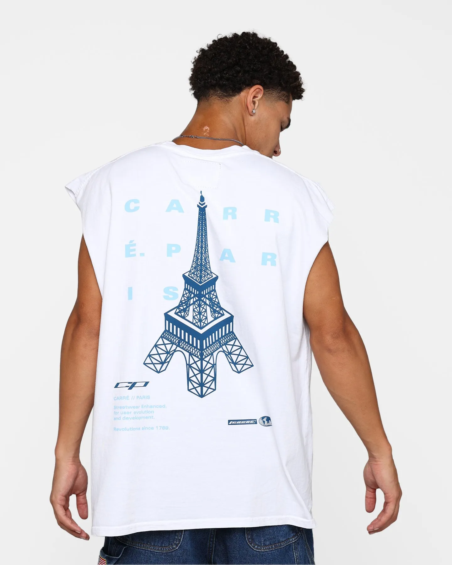 Carre Enhanced Muscle T-Shirt White