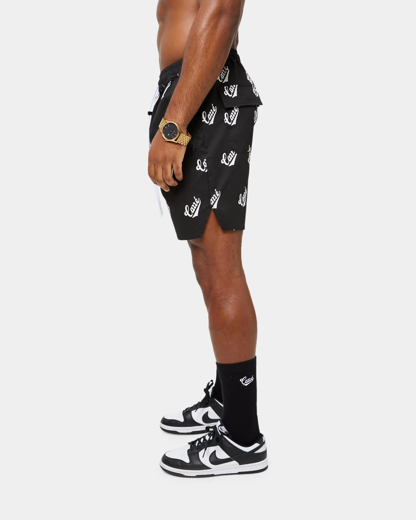 Carre Parc De Balle Repeat Logo Print Shorts Black