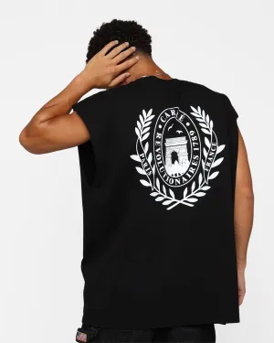 Carre Wreath Muscle T-Shirt Black