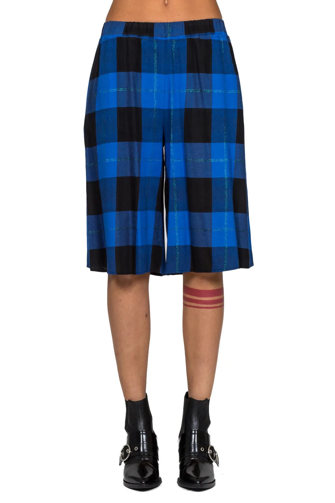 Checked Knee Shorts