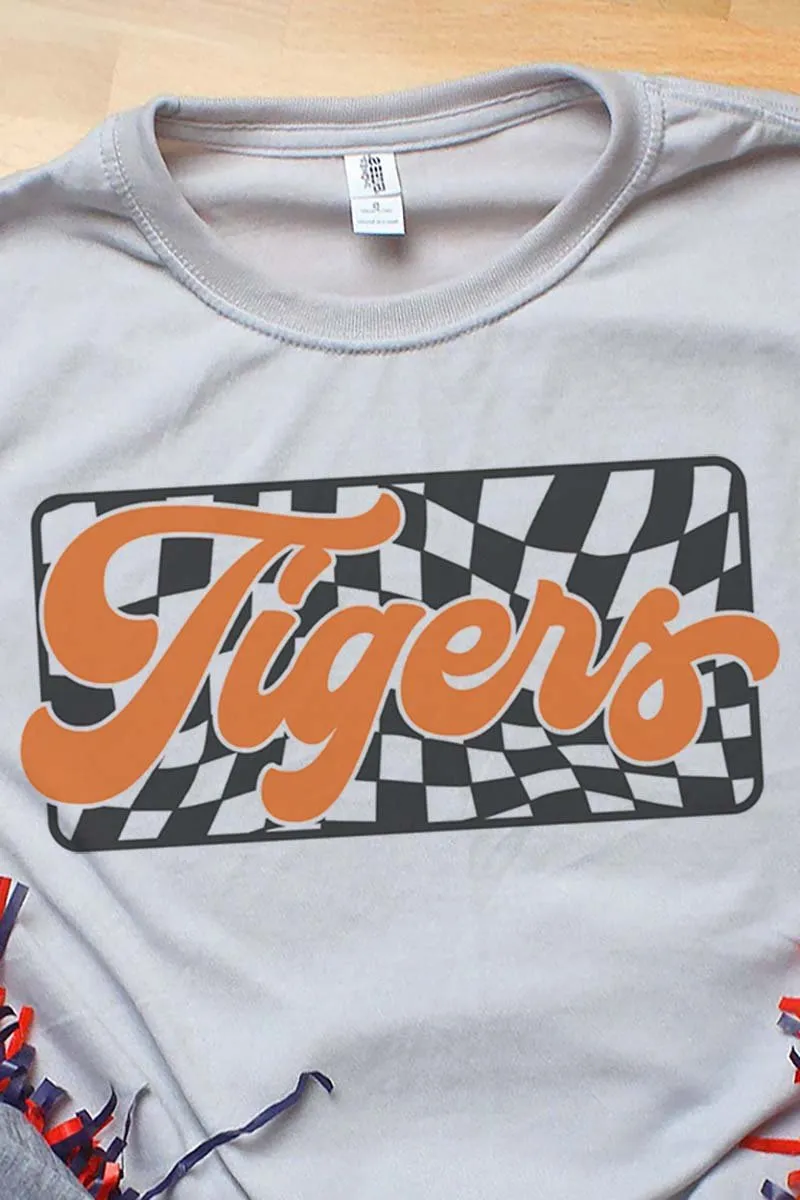 Checkered Tigers Orange Unisex Dri-Power Poly Tee