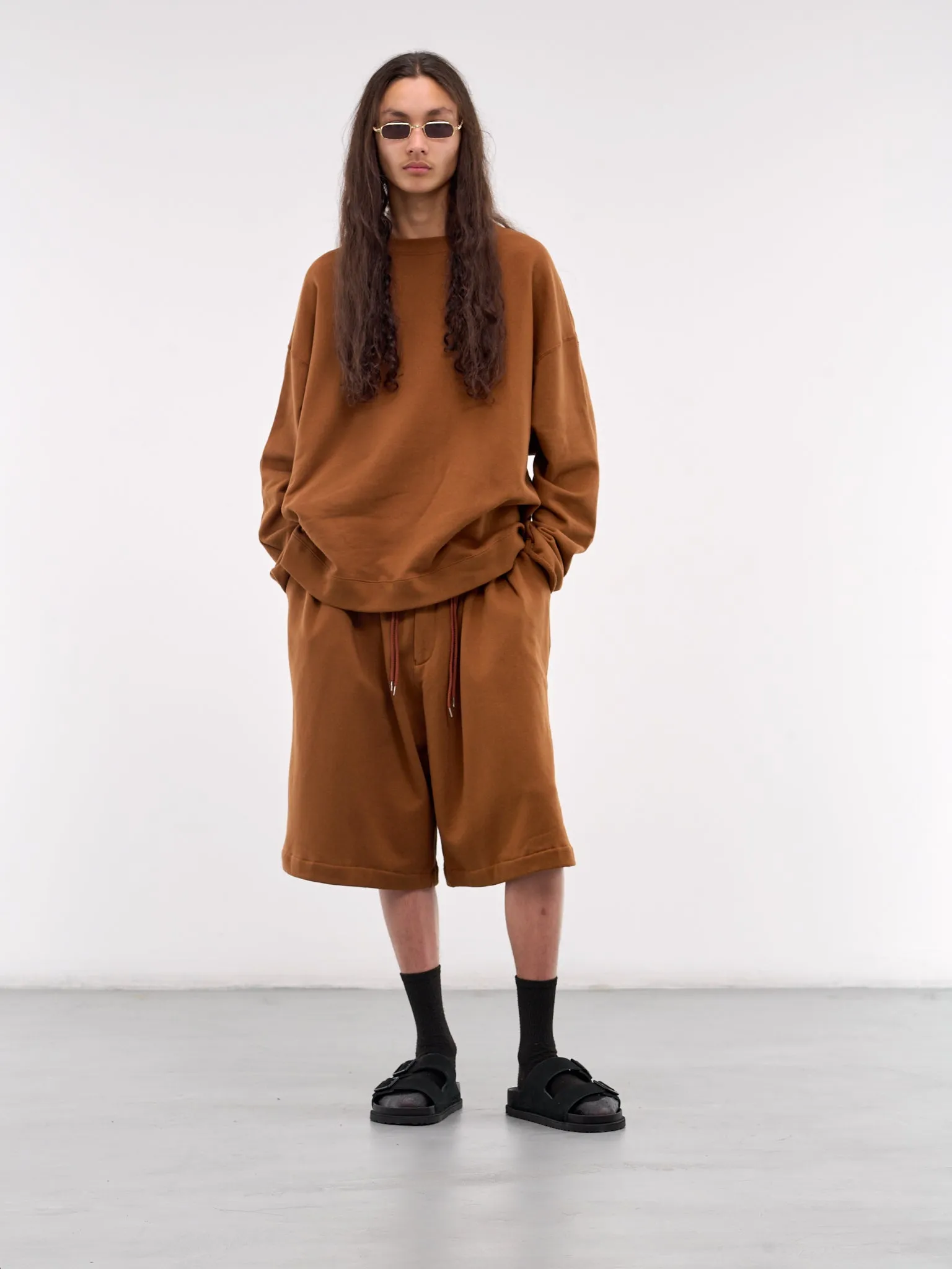 Circular Shorts (L24FW-FTCSP-BRW-BROWN))