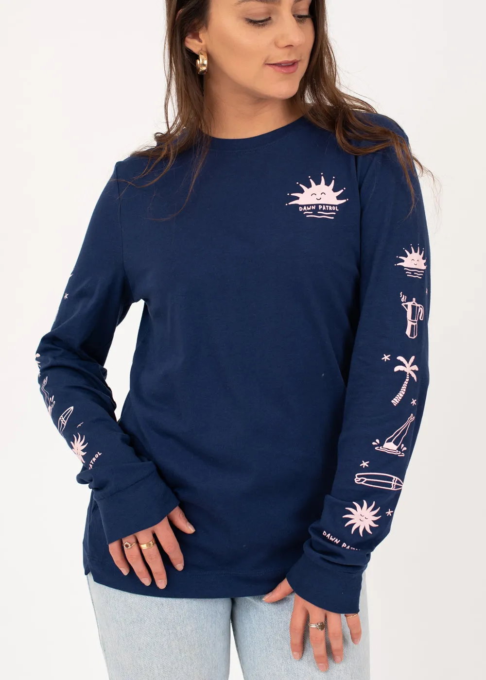 Dawn Patrol LS T-Shirt in Deep Blue