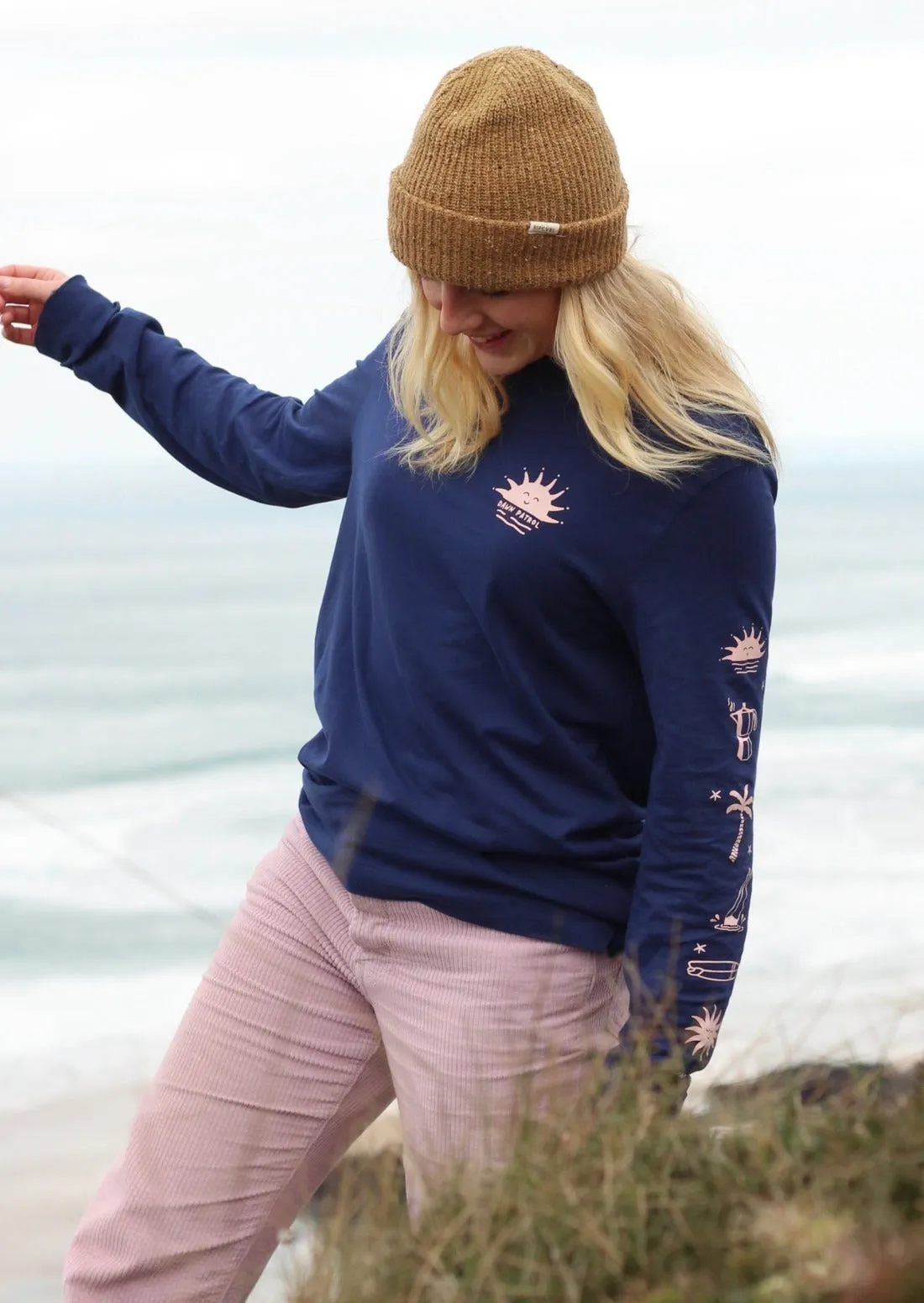 Dawn Patrol LS T-Shirt in Deep Blue