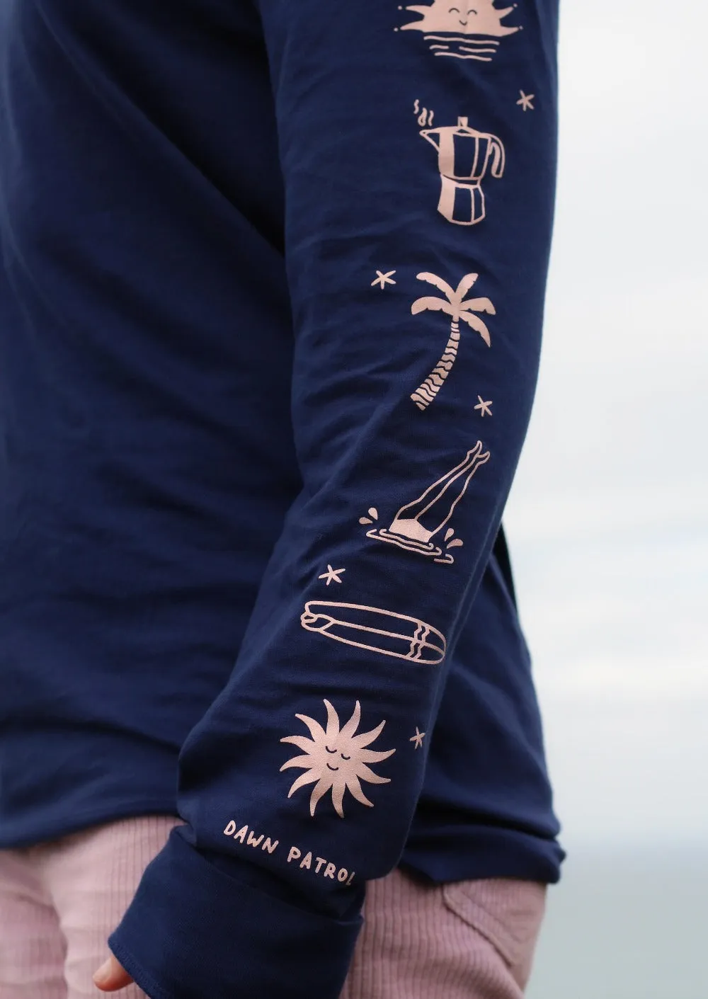 Dawn Patrol LS T-Shirt in Deep Blue