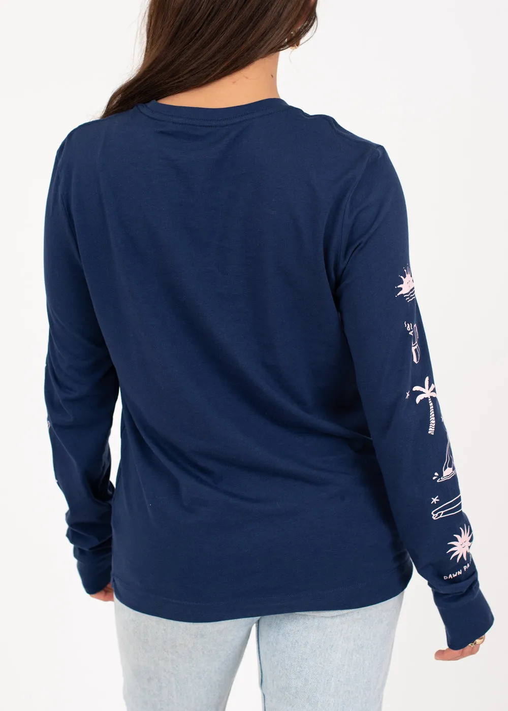 Dawn Patrol LS T-Shirt in Deep Blue