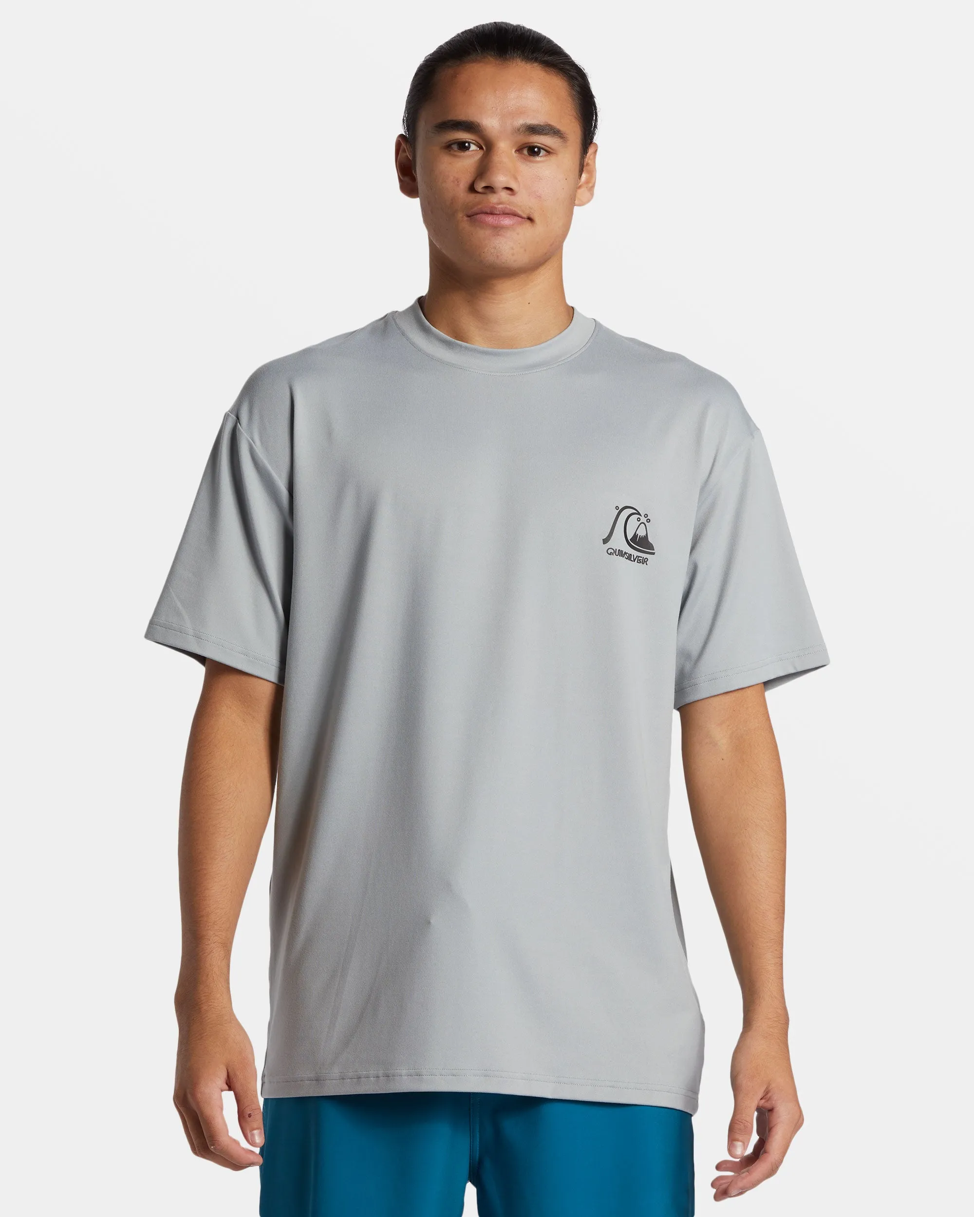 DNA Bubble Logo Short Sleeve Surf Tee - Quarry