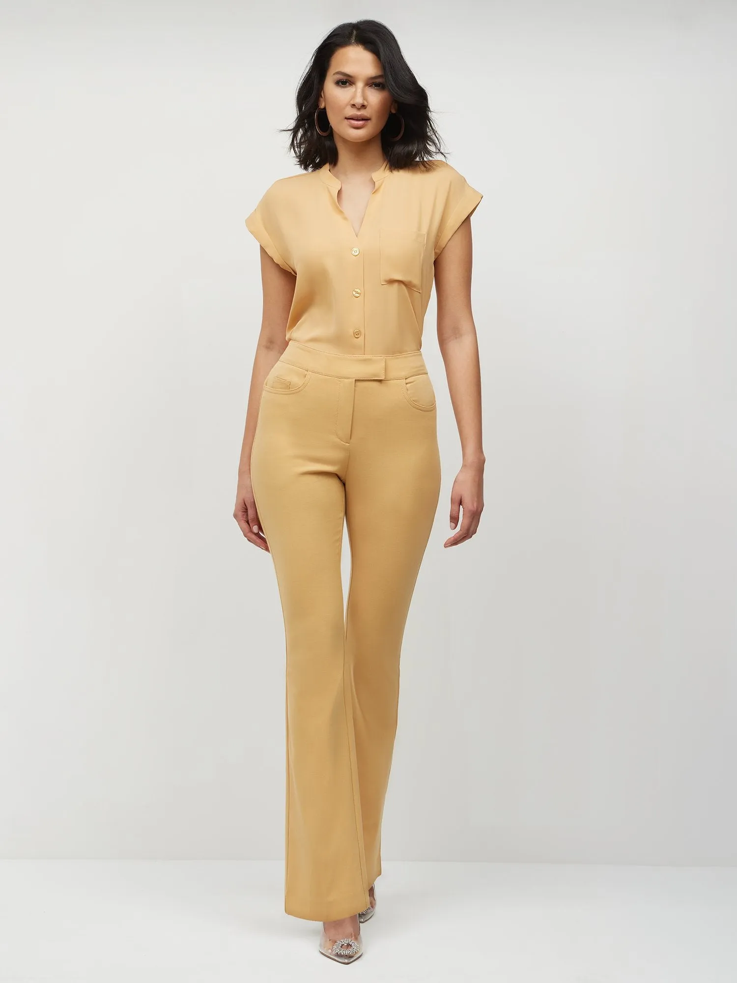 Essential Stretch Mid Rise Barely Bootcut Pant