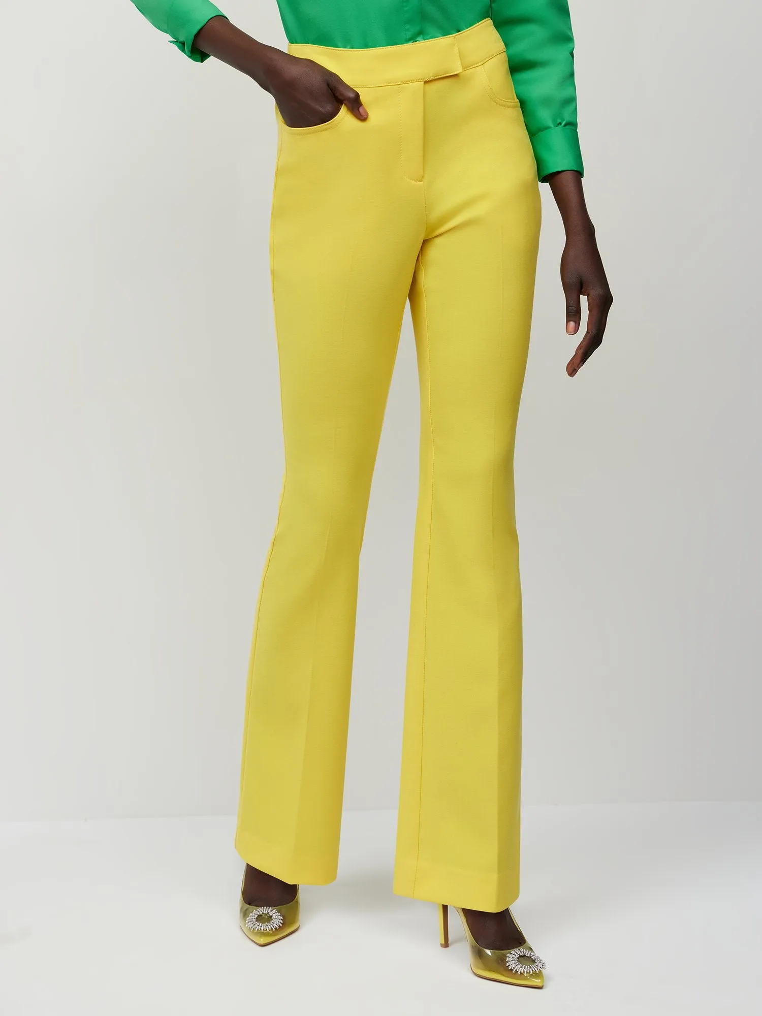 Essential Stretch Mid Rise Barely Bootcut Pant