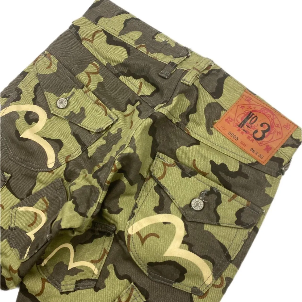 EVISU MULTI POCKET CAMO JEAN