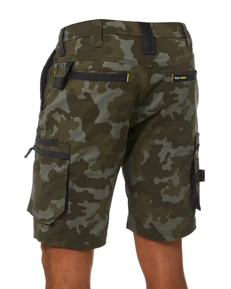 Flex and Move Stretch Canvas Cargo Short Limited Edition - Camo