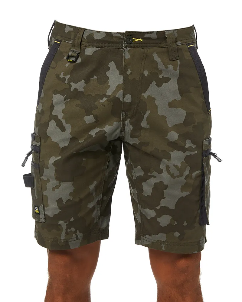 Flex and Move Stretch Canvas Cargo Short Limited Edition - Camo