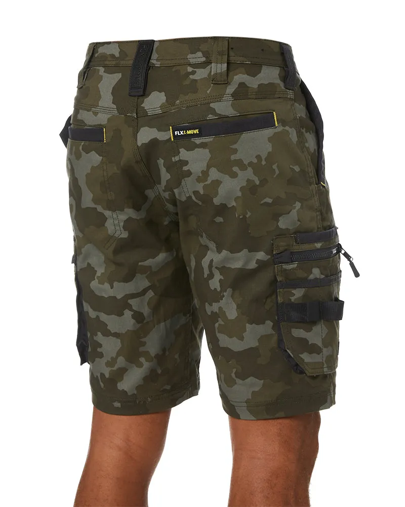 Flex and Move Stretch Canvas Cargo Short Limited Edition - Camo