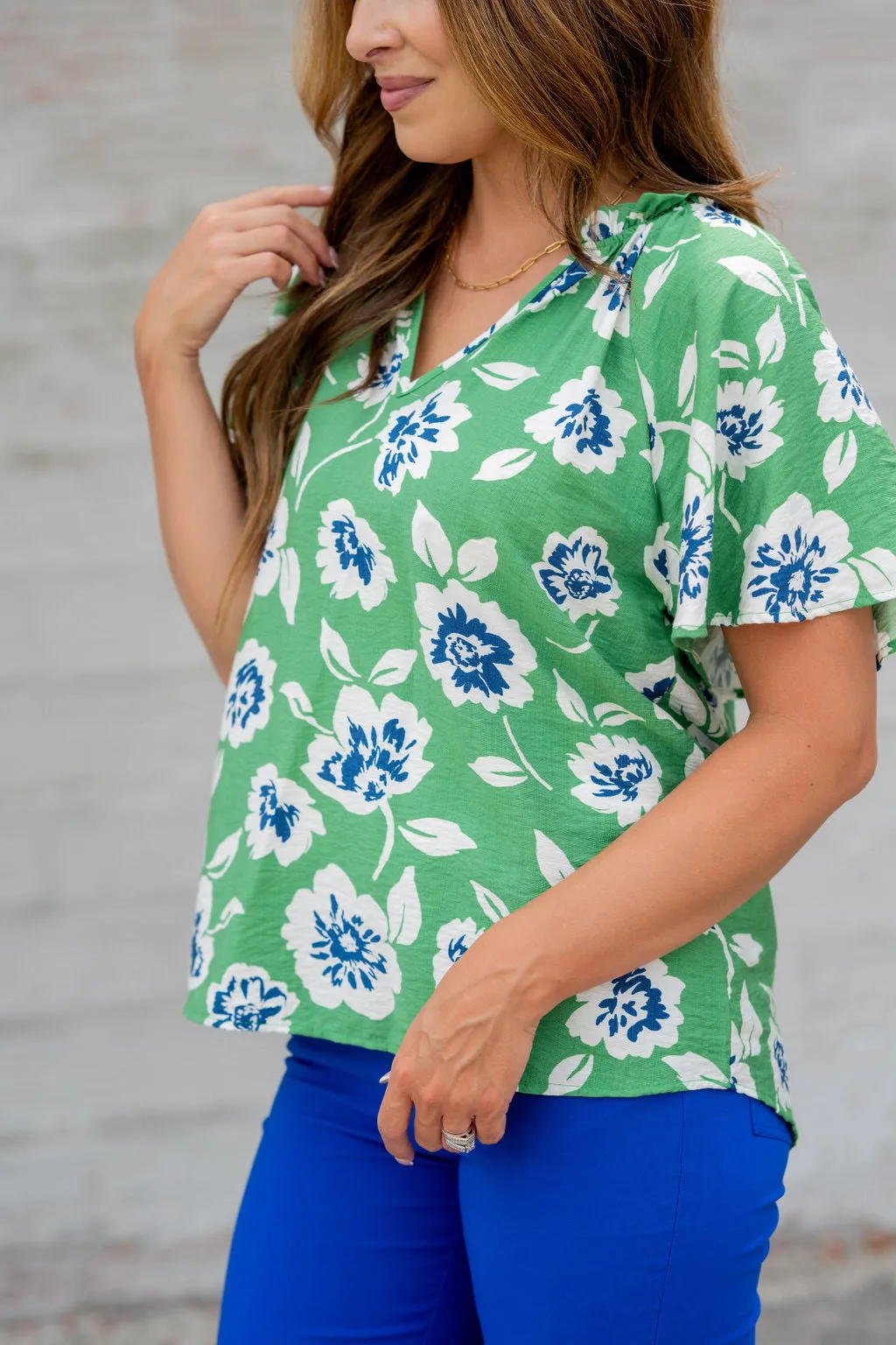 Floating Blooms Relaxed Sleeve Tee